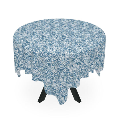 Blue lace Print Tablecloth - Cottage Garden Decor