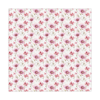 Dusty Pink Floral Tablecloth - Cottage Garden Decor