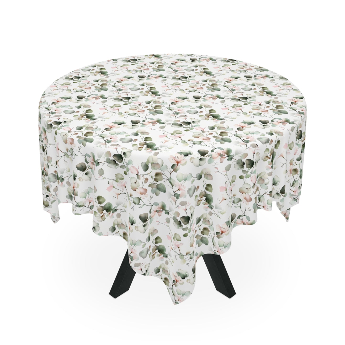 Charming Eucalyptus Pattern Tablecloth - Cottage Garden Decor