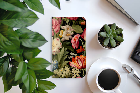 Timeless Vintage Floral Flip Phone Case - Cottage Garden Decor